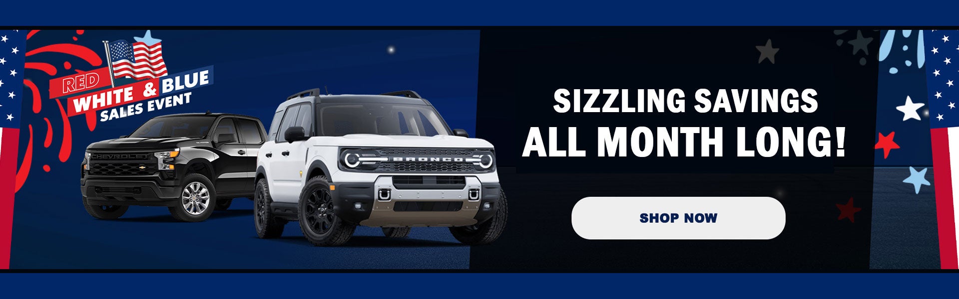 Red White and Blue Sales Event!